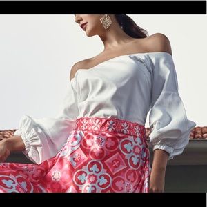 Vogue Fashion Week Off the Shoulder Blouse